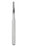 SS White SS White Bur 1.2 mm Carbide Taper Flat End Cross Cut Fissure - 14910
