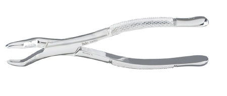 Miltex - Extracting Forceps OR Grade German Stainless Steel NonSterile NonLocking Plier Handle Curved Smooth Beaks - DEF53L