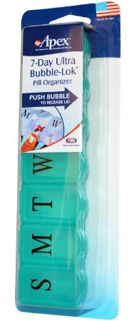Apex-Carex Pill Organizer Ultra Bubble-Lok X-Large 7 Day 1 Dose - 70072L