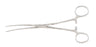 Miltex - Hemostatic Forceps Bainbridge 7-1/4 Inch Length OR Grade German Stainless Steel NonSterile Ratchet Lock Finger Ring Handle Curved Cross Serrated Tips with Longitudinal Grooves - 7-236