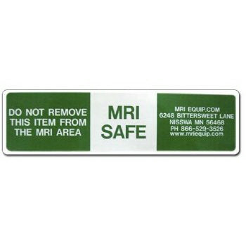 MRIequip.com LLC Pre-Printed Label Laboratory Use Do Not Remove This Item from The MRI Area, MRI Safe Red 1-1/2 X 6 Inch - T-1063
