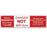 MRIequip.com LLC Pre-Printed Label Laboratory Use Item Is Magnetic Keep Away From MRI, Danger! NOT MRI Safe Red 1-1/2 X 6 Inch - T-1077