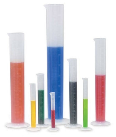 Market Lab Inc Graduated Cylinder Hexagonal Base Polypropylene 500 mL - 9249