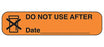 Health Care Logistics Indeed Pre-Printed Label Auxiliary Label Do Not Use After Date ______ Orange 3/8 X 1-5/8 Inch - 2032