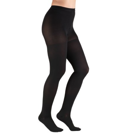 Truform - Compression Pantyhose Waist High Petite Black Closed Toe - 1756-BL-P