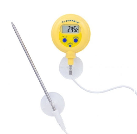 Control 3 Holdings LLC Traceable Ultra Water-Resistant Thermometer Fahrenheit / Celsius -58° to +572°F (-50° to +300°C) Stainless Steel Probe Multiple Mounting Options Battery Operated - 4339