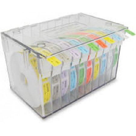 PDC - Blank Label / Tape 5 X 5-1/2 X 8-1/4 Inch Desktop Manual Pull Holds up to 10 Rolls For use with Medical Labels - Precision Dynamics - DSP-HC10