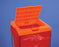 Bel-Art Products Clavies Biohazard Bag Holder Cover 31.5 X 31.5 cm, Orange - 13192-0102