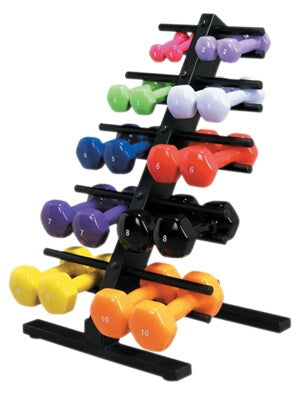 Fabrication Enterprises CanDo Dumbbell 10 Piece Set 570 lbs. - 10-0578