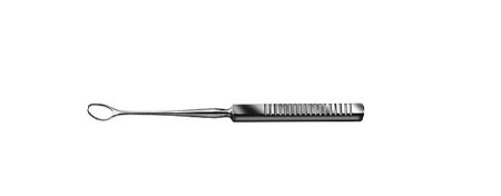 storz - Scleral Depressor Storz Flynn 3-2/5 Inch Length Flat Serrated Handle with Lens Loop Tip, Stainless Steel Surgical Grade - E5107