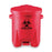EAGLE - Medical Waste Receptacle Eagle 6 gal. Round Red HDPE Step On - 18880A