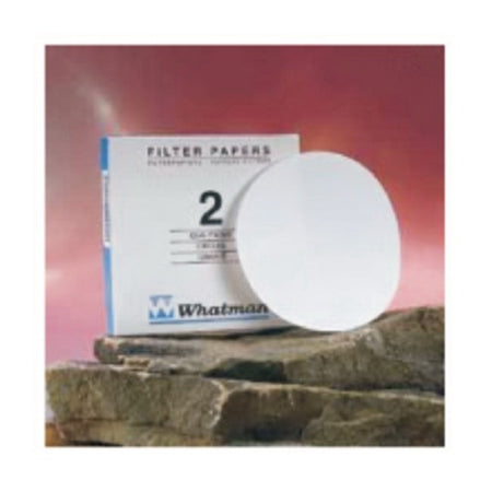 Fisher Scientific Whatman Filter Paper 125 mm, 2 Grade, Medium Fine Porosity, Circle Format, 190 µm Thickness, >8 µm Particle Retention, Smooth Surface - 09810F