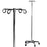 IV Pole 2-Hook 4 Legs with Two-Wheel Casters