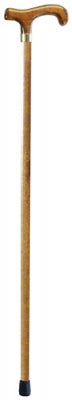 Lumex - T-Handle Cane Wood 44 Inch Height Walnut - 5186B