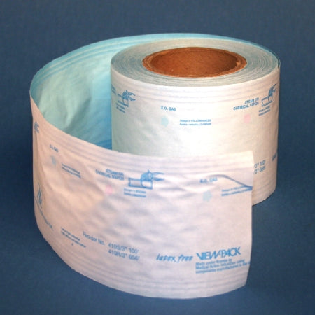 Medical Action Industries View Pack Sterilization Roll EO Gas / Steam 3 Inch X 100 feet Transparent / White Heat Seal Paper / Film - 410S
