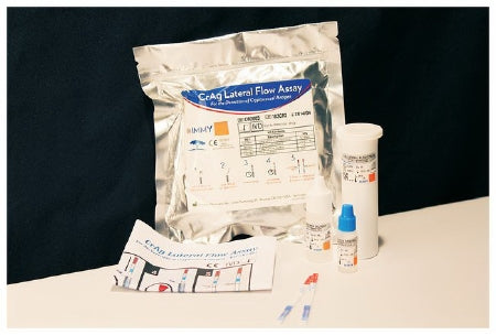 Fisher Scientific IMMY CrAg LFA Rapid Test Kit Infectious Disease Immunoassay Cryptococcal Antigen Detection Serum Sample 50 Tests - 22122320