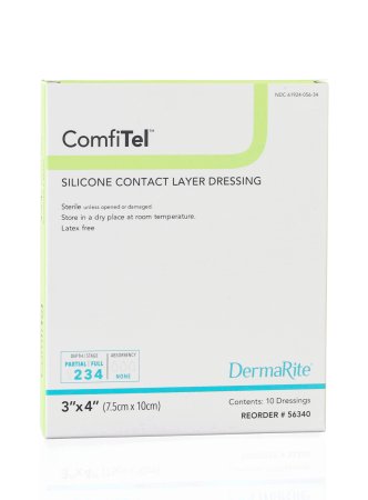 ComfiTel - Wound Contact Layer Dressing 3 X 4 Inch Silicone Rectangle Sterile - 56340