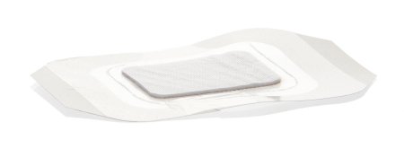 DermaRite Industries DermaView II Island Transparent Film Dressing with Pad Rectangle 2-3/4 X 4 Inch Frame Style Delivery With Label Sterile - 16240