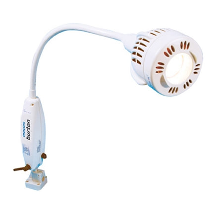 Burton Medical Products Gleamer Gooseneck Exam Light Wall Mount Halogen 35 Watt White - GLW30FL