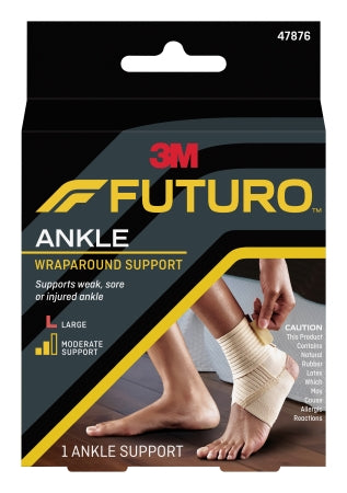 3M Futuro Ankle Wrap Large Pull-On / Hook and Loop Closure Left or Right Ankle - 47876EN