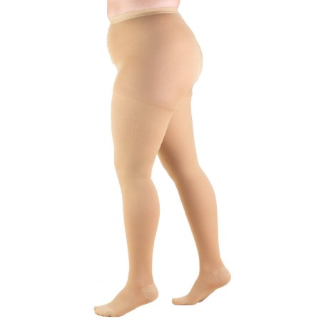 TruformPlus Size - Compression Pantyhose Waist High Medium Beige Closed Toe - 1758BG-M