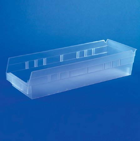 Health Care Logistics - Shelf Bin Clear Plastic 4 X 6-5/8 X 17-7/8 Inch - 1455C