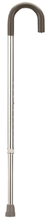 Fabrication Enterprises - Round Handle Cane Aluminum 29 to 38 Inch Height Silver - 43-2000