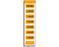 Shamrock - Pre-Printed Label Anesthesia Label Orange Paper Fasting 1/2 Hour 1 Hour Black Lab / Specimen 1/2 X 1-1/4 Inch - GT-8