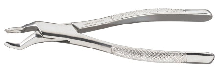 Vantage - Extracting Forceps Floor Grade Stainless Steel NonSterile NonLocking Plier Handle Curved Left Smooth Beaks - V90-53L