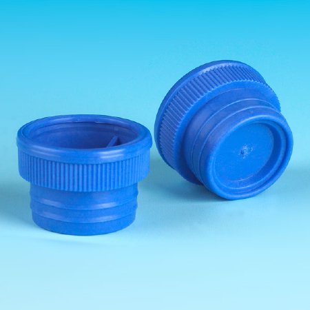 Globe Scientific Plug Cap Blue For 15 mL Centrifuge Tubes - 6263