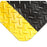 Fisher Scientific UltraSoft Diamond-Plate SpongeCote Anti-Fatigue Mat 3 X 10 Foot Black / Yellow PVC / Nitrile Infused Sponge - 191500082