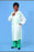 Lew Jan Textile Lab Coat White Large / X-Large Long Sleeves Knee Length - ZZZ-DLC225