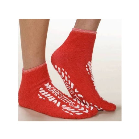 Alba Healthcare SLIPPER, CARESTEP ADLT LF RED (48PR/CS) - 80192