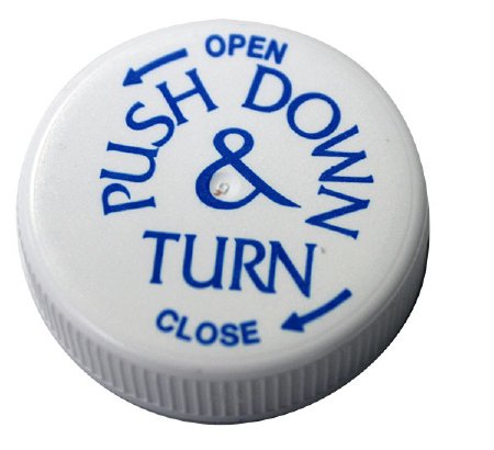 PRX - Child-Resistant Medication Vial Cap For 13 and 16 Dram Vials - 64015420338