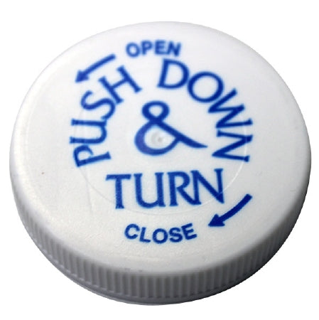Tri-State Distribution PRX Child Resistant Cap 3060CP - child resistant flat cap, fits vials 30-60dr - 64015420341