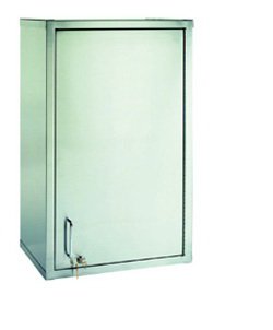 Carr Corporation Narcotic Cabinet Wall Mount Stainless Steel 3 Shelf 2 Locks - NL-20