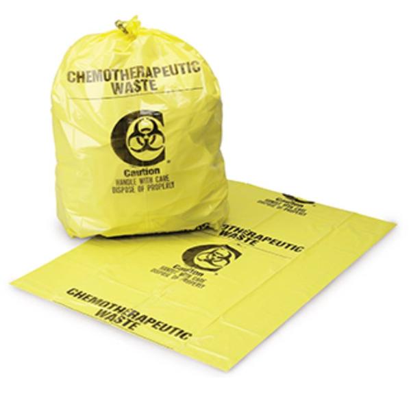 Medegen Medical Products, Bag Biohazard 25X34" 12-16Gal Flat Seal Plstc Ylw/Blk 2Mil Symbl Ns 250/Case - 9230