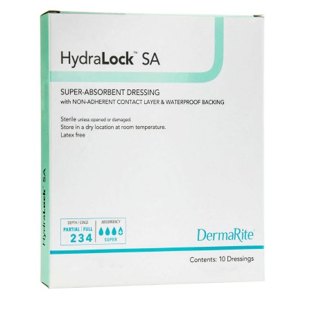 HydraLock SA - Super Absorbent Dressing 3 X 3 Inch Polymer Square Sterile - 60330