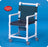 IPU IPU Commode / Shower Chair ipu Fixed Arm PVC Frame Mesh Back - SCC9250