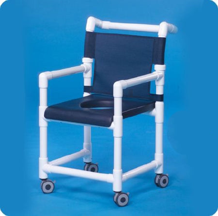 IPU IPU Shower Chair ipu Fixed Arm PVC Frame Mesh Back - SC200-OS-FS