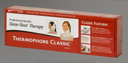 Thermophore Classic - Moist Heating Pad Neck / Jaw / Sinus Petite Cotton Blend Cover Reusable - 077