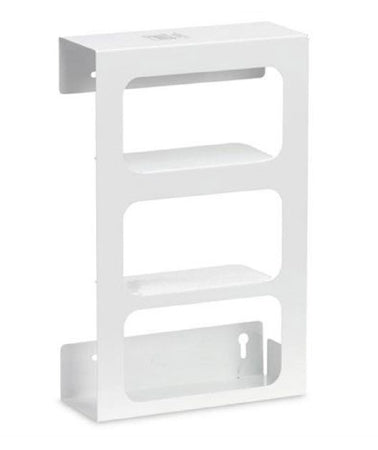 Market Lab Inc Glove Box Holder Horizontal Mount 3-Box White 3.81 X 10 X 16 Inch Powder Coated Metal - 1052