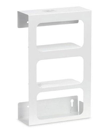 Market Lab - Glove Box Holder Wall Mounted 3-Box Capacity White 3.81 X 10 X 16 Inch Stainless Steel - 1052