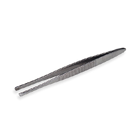 Acme United SmartCompliance Tweezers 3 Inch Stainless Steel NonSterile NonLocking Thumb Handle Straight Slanted Tips - FAE-6019