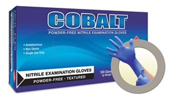 MICROFLEX Cobalt - Exam Glove X-Small NonSterile Nitrile Standard Cuff Length Fully Textured Blue Not Chemo Approved - N190