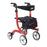 drive Nitro - 4 Wheel Rollator Red Adjustable Heigh / Tall / Folding Aluminum Frame - RTL10266-T
