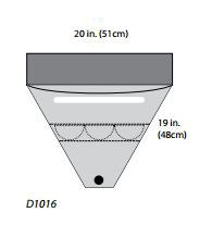 Cardinal Surgical Drape Isolation Bag 20 W X 20 L Inch - D1003