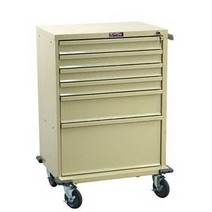 V-Series - Treatment Cart Steel Body and Drawers 22 X 29.5 X 40 Inch (4)-3 Inch, (1)-6 Inch, (1)-12 Inch Drawer Configuration, 16.75 X 23 Inch Internal Drawer - V30-6K