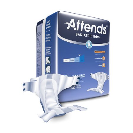 Attends Healthcare Products Attends Advanced Adult Incontinent Brief Tab Closure 2X-Large Disposable Heavy Absorbency - DD50
