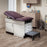 Clinton Industries - Family Practice Exam Table with Step Stool Fixed Height - 8890-1DC-2DC-3BK